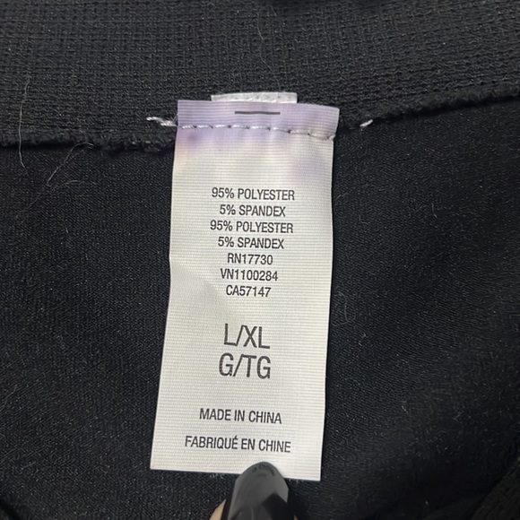 Halloween Black Leggings with Metallic Silver Spider Web Pattern size XL - Picture 3 of 5